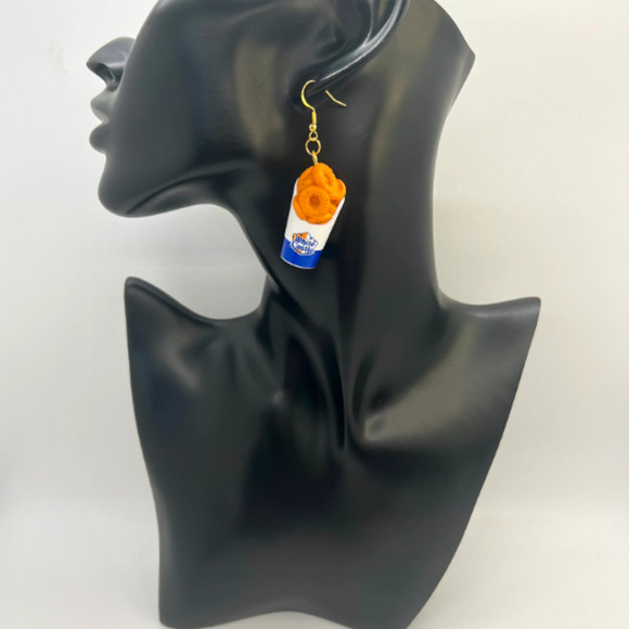 French Fries Earrings - Fast Food Earrings - White Castle, Hardees - Mini Brands - Picture 7 of 8
